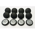 thumbnail image 1 of Set Of 12 Wire Eye Back Upholstery Buttons Black Vinyl (#30-3/4" Diameter), 1 of 1