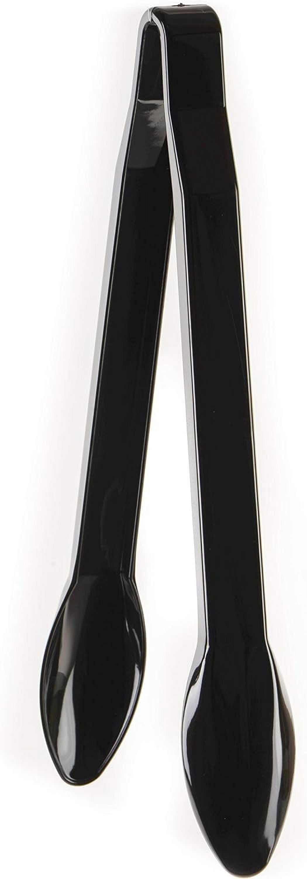 Set Of 144 Heavy Duty Black Serving Tongs 12 Inch Plastic