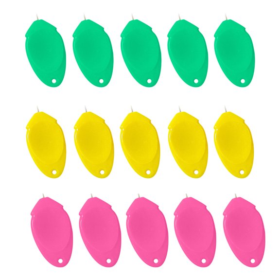 Set Of 15 Plastic Needle Threaders For Sewing And Craft Projects 1.6X0.7 Inches Plastic Material 15-Pack Sewing Accessories