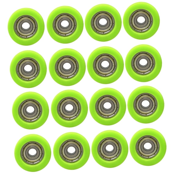 Set Of 16 Easy Installation Alloy Sliding Track Rollers For Quiet Effortlessly Movement On Door And Cabinets