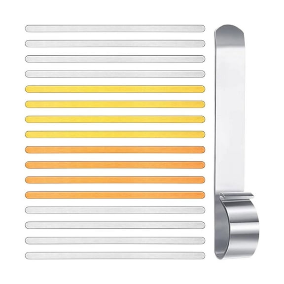 Set Of 17 Fashionable Metal Stamping Set with Bender Tool Portable for Crafting Unique Jewelry Pieces