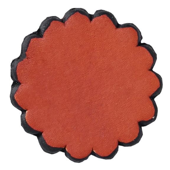 Set Of 18 Hilason Plain Scalloped Leather Rosette Concho Saddle Tack 1-3/4"