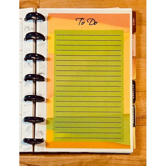 Set Of 2 Calendar Month Grid Dashboards For Use With Mini Happy Planner-