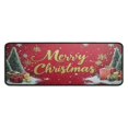 thumbnail image 1 of Set Of 2 Christmas Kitchen Rugs Farmhouse Holiday New Year Kitchen Floor Mat Absobent Kitchen Rugs and Matsfor Outdoor Bedroom (47x17+30x17 Inches), 1 of 1