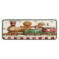 thumbnail image 1 of Set Of 2 Christmas Kitchen Rugs Merry Xmas Tree Branches Kitchen Rugs and Mats Anti Fatigue Kitchen Floor Matfor Outdoor Bedroom (47x17+30x17 Inches), 1 of 7