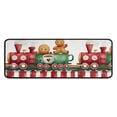 thumbnail image 1 of Set Of 2 Christmas Kitchen Rugs Welcome Christmas Snowflake Kitchen Rugs and Mats Anti Fatigue Kitchen Floor Matfor Bath Cooking (47x17+30x17 Inches), 1 of 7