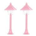 thumbnail image 1 of Set Of 2 Classical Miniature LED Street Lamps Perfect For Dollhouses Indoor And Outdoor Decoration Landscape Accessory, 1 of 7