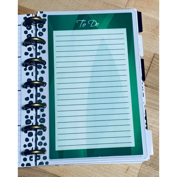 Set Of 2 Dashboards Month Grid To Do List Notes For Use With Mini Happy Planner