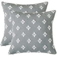 thumbnail image 1 of Set Of 2 Decorative Throw Pillow Covers Rhombic Jacquard Pillowcase Soft Square Cushion Case For Couch Sofa Bed Bedroom Car Living Room, 1 of 6