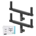 Set Of 2 Dual Speaker Mount Bar Mounting Fork Bracket Pole Width ...