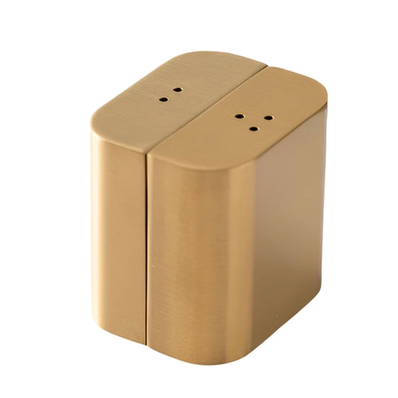 Set Of 2 Elegant Condiment Shakers Leak Proof Container For Salt Sugar Spices Stainless Steel Kitchen Accessories