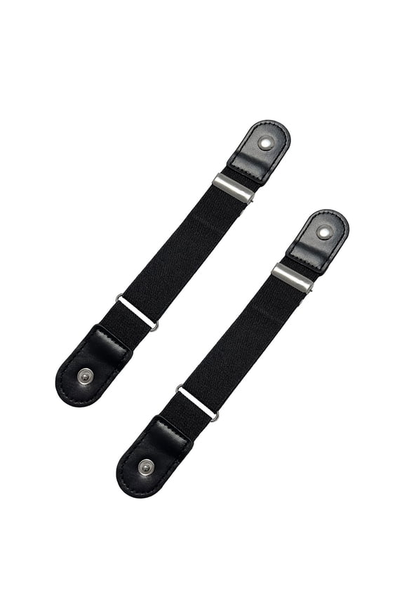 Set Of 2 Flexible Waist Belts With Hiddens Adjustment Technology For Tightening Trousers Without Damage
