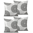 thumbnail image 1 of Set Of 2 Floral Burst Style Pillow Covers 20x20 Inch Linen Decorative Square Throw Pillow Covers for Living Room Sofa Couch Decoration, 1 of 6