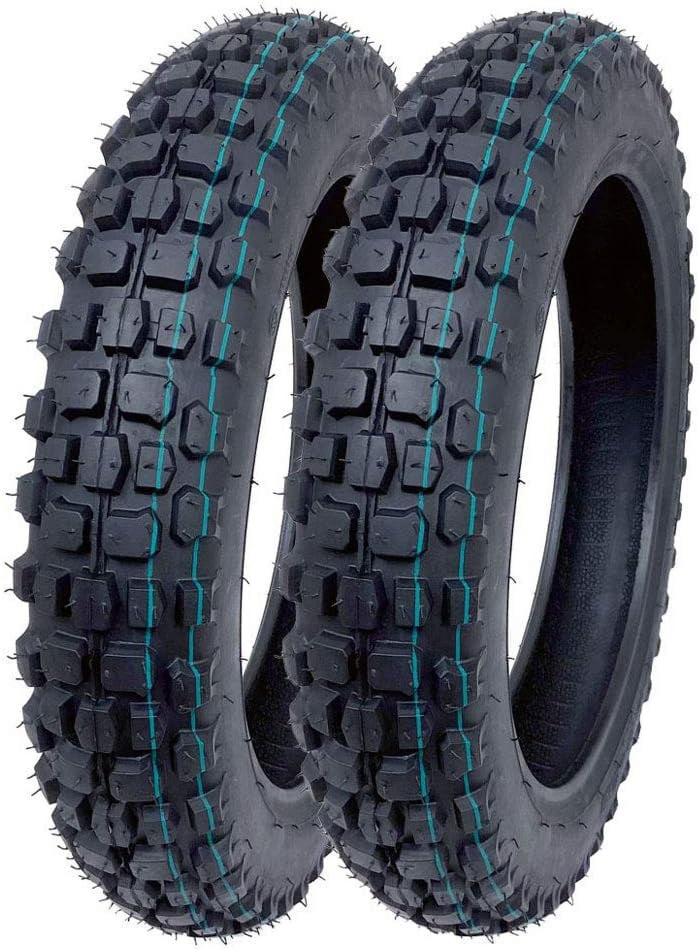 Set Of 2 Knobby Tire 3.0012 Front Or Rear Trail Off Road Dirt Bike Motocross Pit