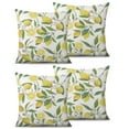 thumbnail image 1 of Set Of 2 Lemon Pillow Covers 20x20 Inch Linen Decorative Square Throw Pillow Covers for Living Room Sofa Couch Decoration, 1 of 6