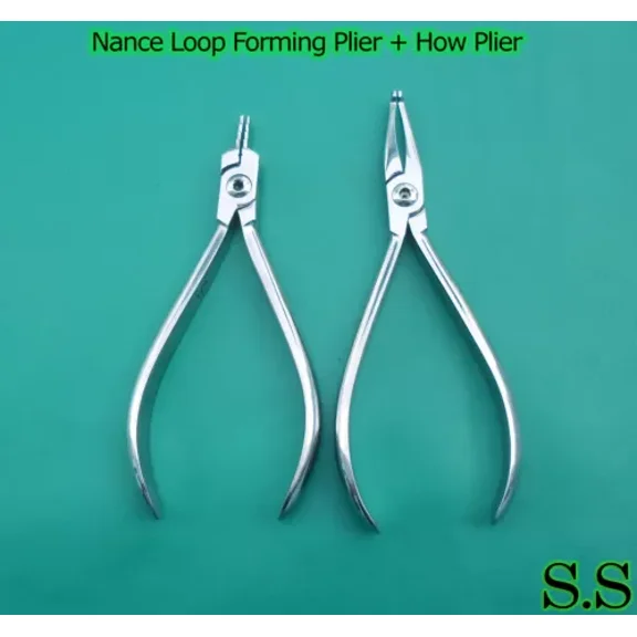 Set Of 2 Nance Loop Forming Plier & How Plier Straight Ortodontic Instruments