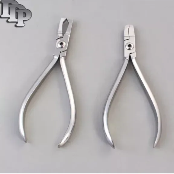 Set Of 2 Primary Crown Crimping Plier & Bracket Remover Plier Straight Denta