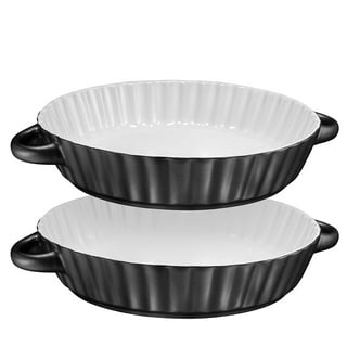 Lehman's Extra Deep Pie Pan - Enamel Coated Cast Iron Bakeware with Crimped Edges 10.25 Inches