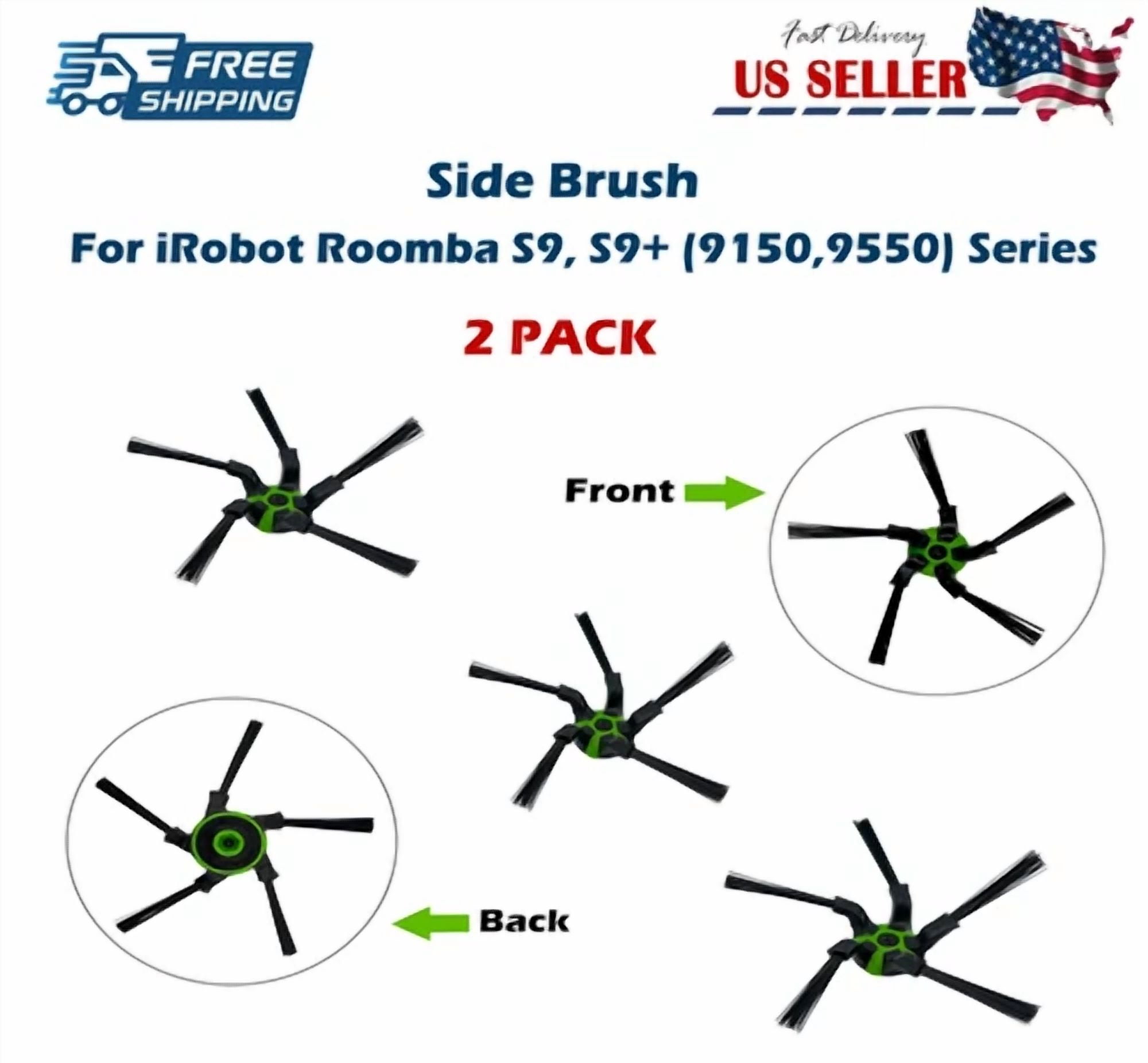 Set Of 2 Side Brushes Replacement For Irobot Roomba S9 S9+ Series Vacuum Cleaner
