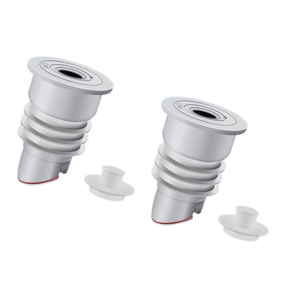 Set Of 2 Silicone & ABS Washing Machine Sealing Plugs not Odor Floor Drain Covers set Drain Hose Seal Rings for House