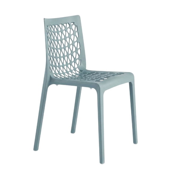 Set Of 2 Stackable Dining Chairs With Modern Design And Durable Frame