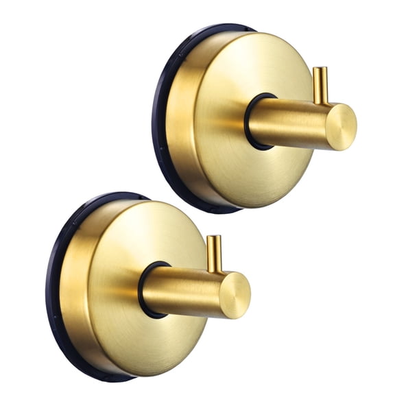 Set Of 2 Strong Suction Cup Hooks Waterproof Wall Mounted Hooks for Bathroom