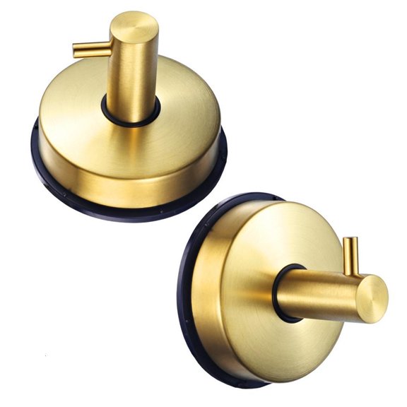 Set Of 2 Strong Suction Cup Hooks Waterproof Wall Mounted Hooks for Bathroom