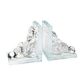 thumbnail image 1 of Set Of 2 Stylish Crystal Diamond Bookends, Clear, 1 of 2