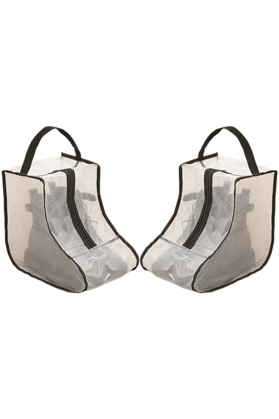 Set Of 2 Travel Friendly Boot Cases Shoe Bag High Boot Storage Bags Spacious Interior With Visible Mesh Window