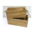 thumbnail image 1 of Set Of 2 Wood Containers With Rope Handles, 1 of 1