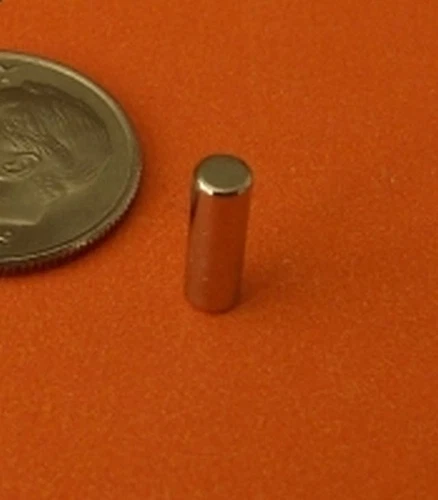 Set Of 20 1/8" X 1/ 2" Neodymium Magnets N48 Cylinder Applied Magnets