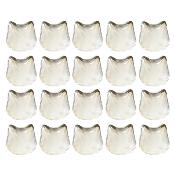 Set Of 20 Clear Cats Theme Keycaps Lovely Cats Head Silicone Keyboard Covers Upgrades Perfect for Long Nails Users