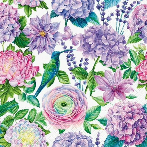 MDR Trading Inc. AB-88-L-147800 Set Of 20 Luncheon Purple Delight Napkins