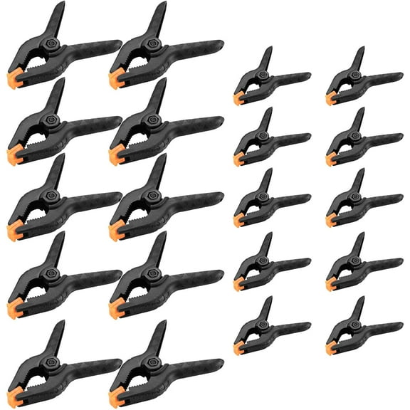 Set Of 20 Spring Pliers, Diy Tools Clamps, Pliers Clips Gripper Clamps For Wood Workshop Photography - 2 Inch / 3 Inch