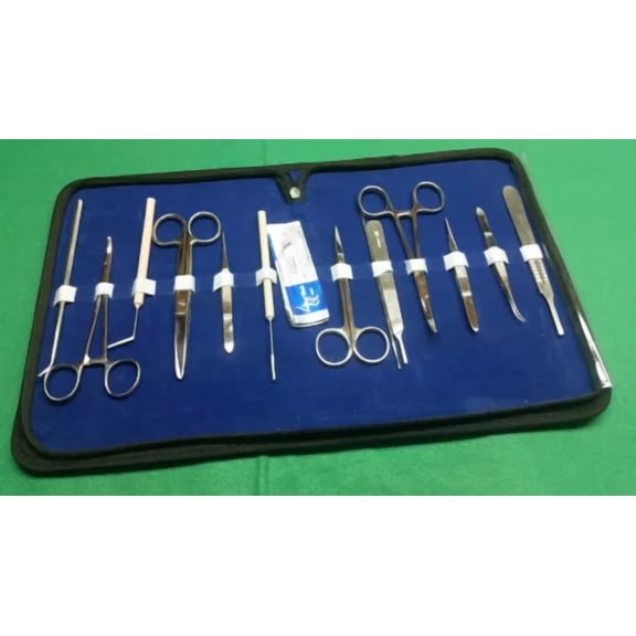 Set Of 25 Ea University Level Anatomy Dissecting Kit W/Sterile Scalpel Blades#20