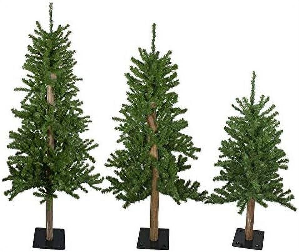 Set Of 3 Artificial Christmas Trees 3', 4'And 5' Unlit