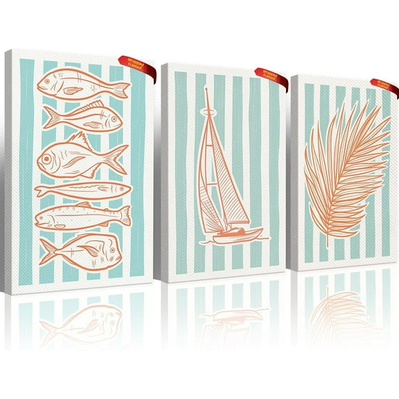 Set Of 3 Black And White Cheetah Wall Art, Fashion Cheetah Poster Canvas Prints, Disco Ball Decor For Family Bedroom Dormitory Room