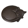 thumbnail image 1 of Set Of 3 Cast Iron Sleeping Kitty Cat Garden Stepping Stone Pave Foot Steps, 1 of 9