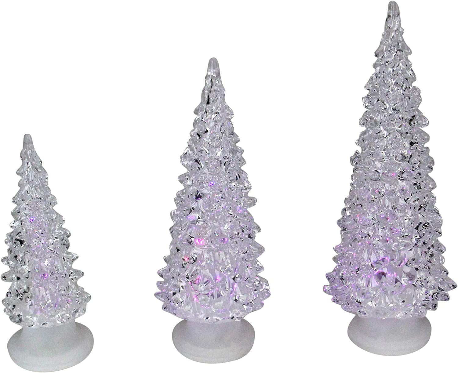 LED Christmas Trees Set of Three