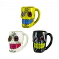 thumbnail image 1 of Set Of 3 DAY OF THE DEAD Sugar Skull 3D Figural Coffee Mugs, 1 of 5