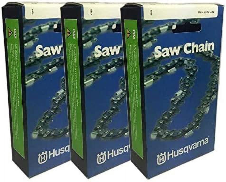3x Husqvarna Sägekette OEM | 61 Cm (24"), 84 Glieder, 3/8 .050 | Für H80–84 Modelle