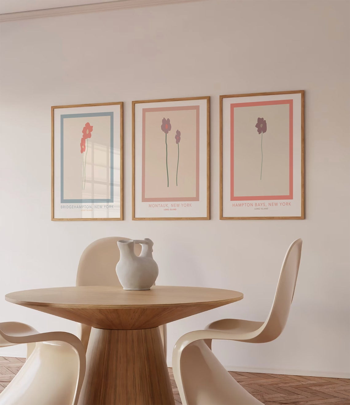 Bridgehampton Deli Set Of 3 Luxury Travel Wall Art Prints, Long Island Summer Beach ...