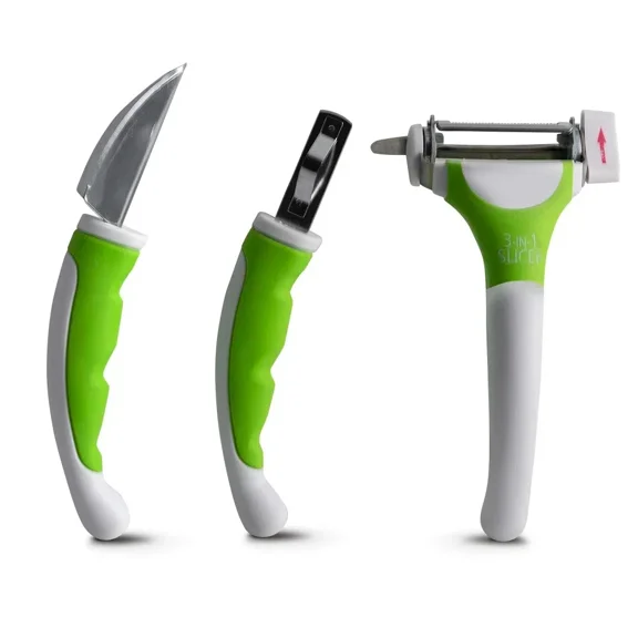 Set Of 3 Magic Trio Vegetable Peeler Potato Fruit Slicer Julienne Kitchen Tool