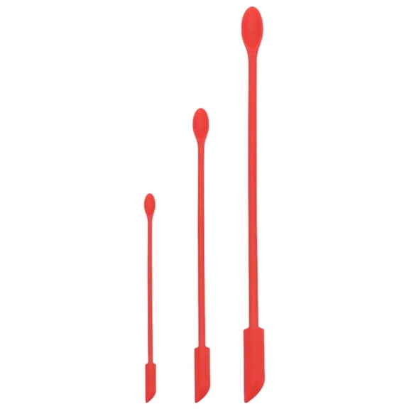 Set Of 3 Silicone Dough Scrapers Heat Resistant Stirrers for Epoxy Resin Spatulas For Liquid Paint Mixing Blending