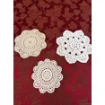 thumbnail image 1 of Set Of 3 Vintage Hand Crochet Doilies Quite Beautiful! Measured 8,5,&6 Rounds, 1 of 7