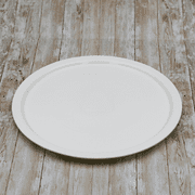 Set Of 3 White Personal Pizza Plate 14 inch | 35.5 Cm
