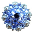 thumbnail image 1 of Set Of 32 Screw Back Concho 1.25 In Amythyst Montana Crystals Saddle, 1 of 7