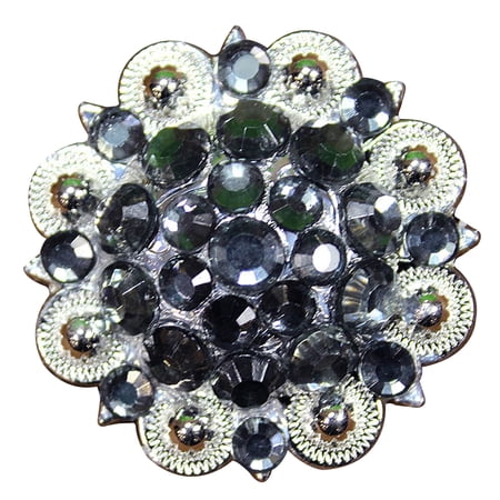 Set Of 32 Western Screw Back Concho Daimond Crystals 1-1/4In. Saddle