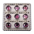 thumbnail image 1 of Set Of 32 Western Screw Back Concho Purple Crystal Square Bling Cowgirl, 1 of 4