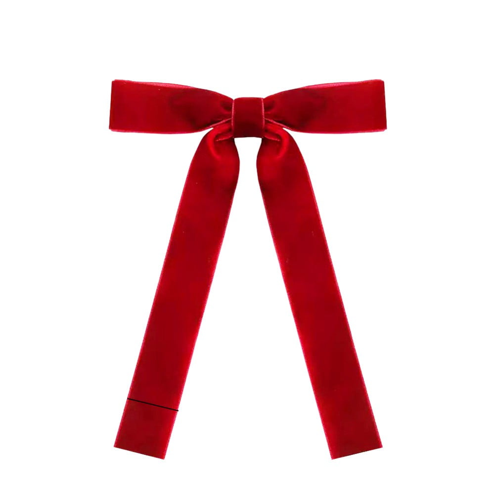 Set Of 36 Velvet Bows With Gold Twist Ties For Christmas Tree And Wrapping